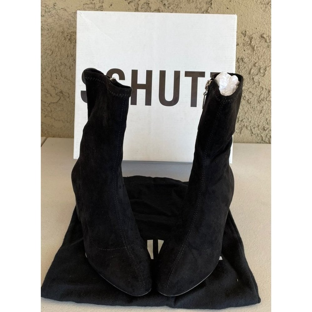 Nib Schutz Lupe Stretch Learher Bootie In Sand Sz… - image 5